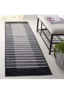 Alfa Modern Striped Border Rug