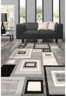 Axel Modern Square Pattern Rug