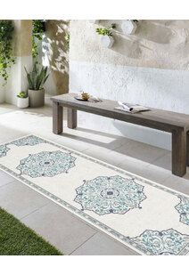 Ambient Ivory Floral Outdoor Rug