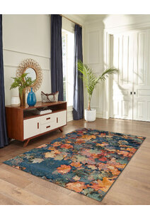 Aperto Floral Autumn Leaves Rug