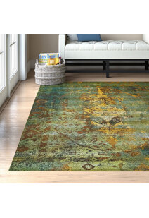 Aperto Transitional Green Rug