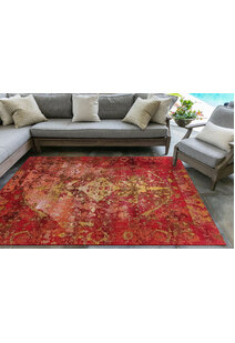 Aperto Transitional Red Rug