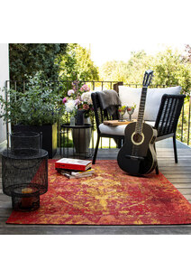 Aperto Transitional Red Rug