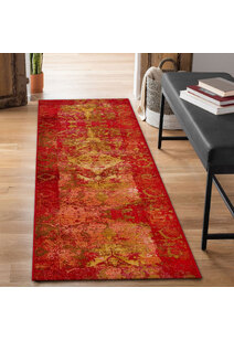 Aperto Transitional Red Rug