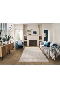 Austin Plain Beige Striped Rug