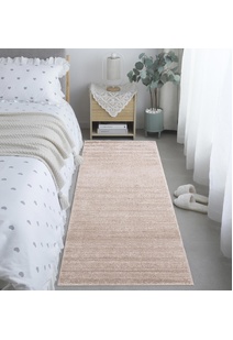 Austin Plain Beige Striped Rug