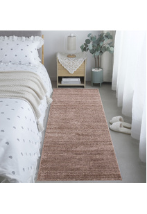 Austin Plain Brown Striped Rug