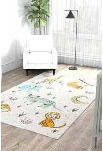 Candy Safari Animals Kids Rug