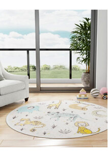 Candy Safari Animals Kids Rug