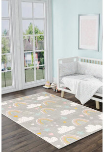 Candy Rainbow & Clouds Kids Rug