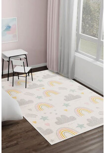 Candy Rainbow & Clouds Kids Rug