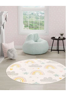 Candy Rainbow & Clouds Kids Rug