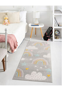 Candy Rainbow & Clouds Kids Rug