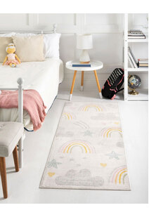 Candy Rainbow & Clouds Kids Rug