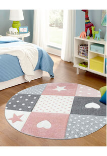 Charlie Hearts & Stars Kids Rug