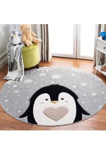 Charlie Carved Penguin Kids Rug