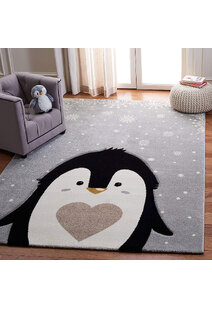 Charlie Carved Penguin Kids Rug