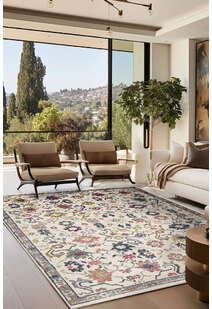 Cora Traditional Floral Motif Rug