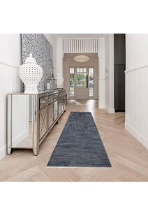 Cora Plain Blue Modern Rug