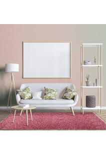 Cora Plain Pink Modern Rug