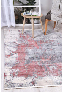 Darra Modern Red Abstract Rug