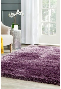 Dream Plain Violet Shaggy Rug