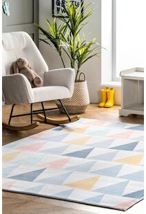 Funtime Triangle Design Kids Rug