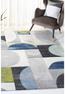 Freya Modern Circle Pattern Rug