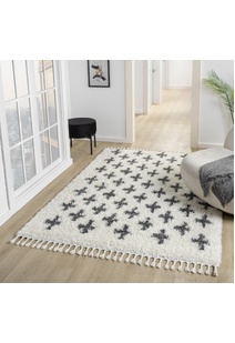 Joey Moroccan Cross Pattern Rug