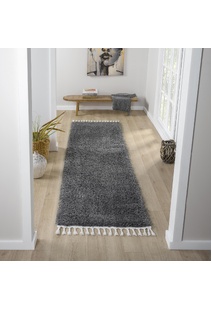 Joey Plain Anthracite Shaggy Rug