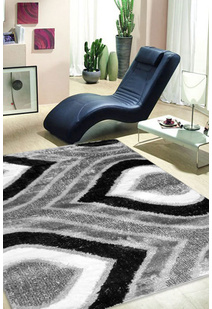 Logan Grey Modern Shaggy Rug