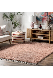 Lucy Pink Moroccan Tassel Rug