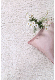 Luis Plain Cream Shaggy Rug