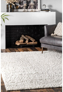 Luis Plain Cream Shaggy Rug