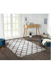 Loren Blue Moroccan Trellis Rug