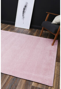 Macey Thick Plain Pink Rug