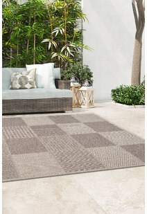 Mika Square Pattern Outdoor Rug