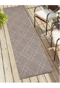 Mika Diamond Design Patio Rug