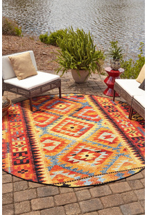 Mystique Round Outdoor Rug