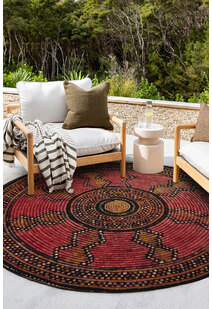 Mystique Round Tribal Rug