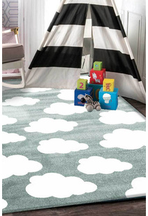 Petite Cloud Pattern Kids Rug