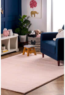 Sofi Pink Faux Rabbit Shaggy Rug