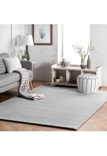 Sofi Grey Faux Rabbit Shaggy Rug