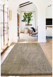 Soft Plain Brown Thick Shaggy Rug