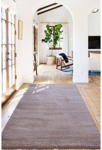 Soft Plain Violet  Thick Shaggy Rug