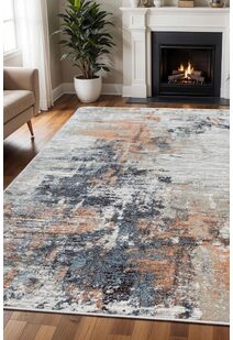 Vivid Modern Abstract Rug