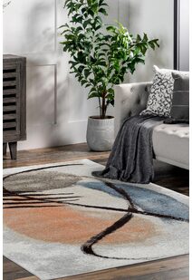 Vivid Modern Abstract Rug